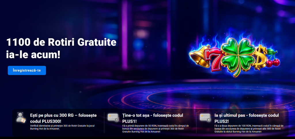 Pariuriplus bonus 300 rotiri fara depunere