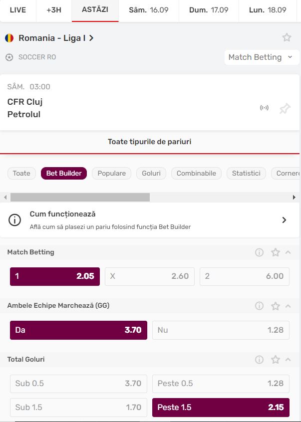 Cum pariezi cu Bet Builder Superbet - superpont.com