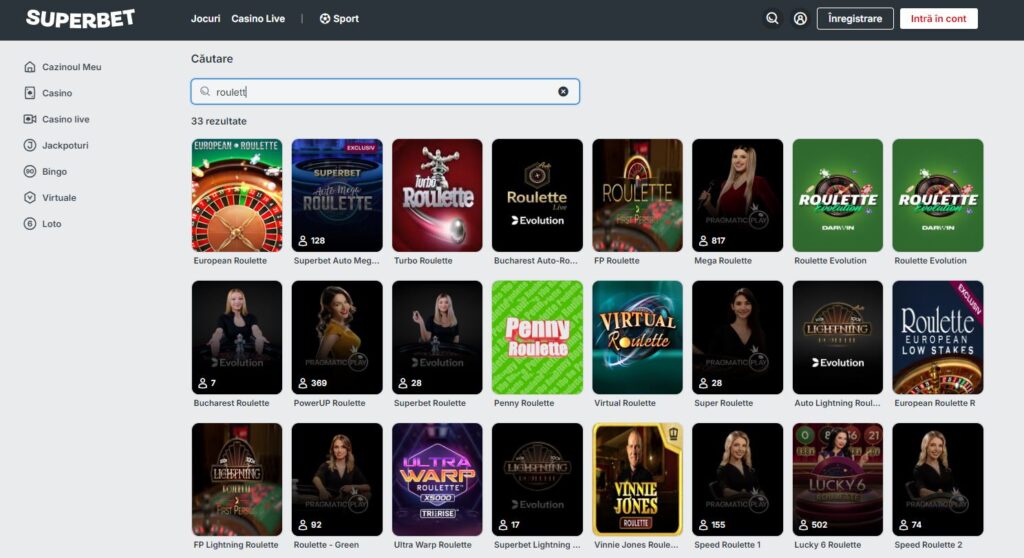 Cum să joci Ruletă pe Superbet - superpont.com