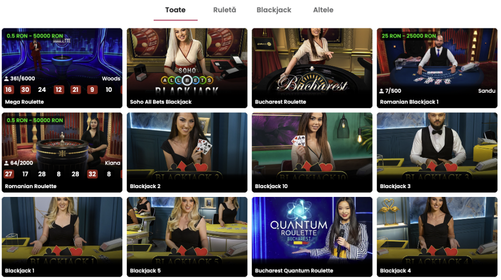 Jocuri LIVE Lady Casino