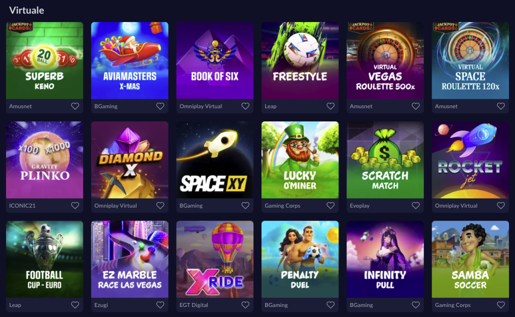 Jocuri virtuale disponibile la Royal Slots