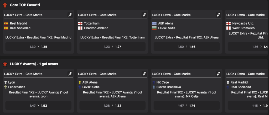 Pariuri sportive Lucky Seven