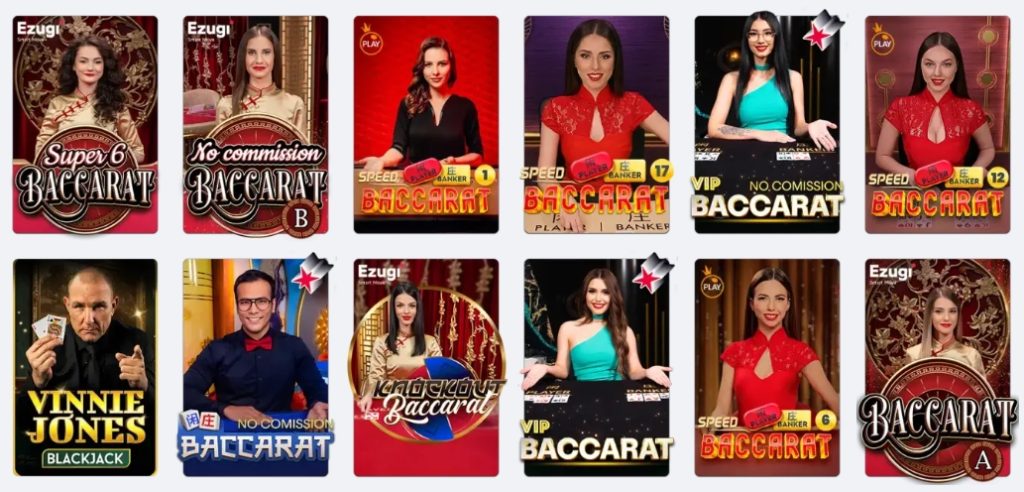 Powerbet Casino LIVE casino jocuri de masa baccarat