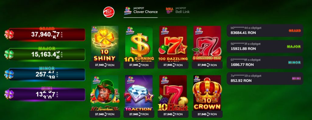 Powerbet Casino jackpot pacanele jocuri clover chance