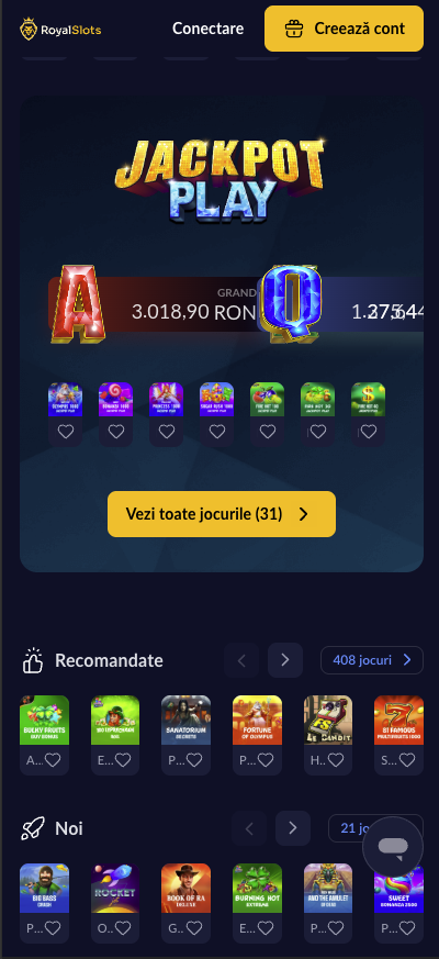 Royal Slots pe mobil