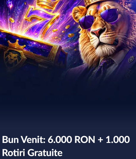 RoyalSlots bonus de bun venit 6000 RON și 1000 rotiri