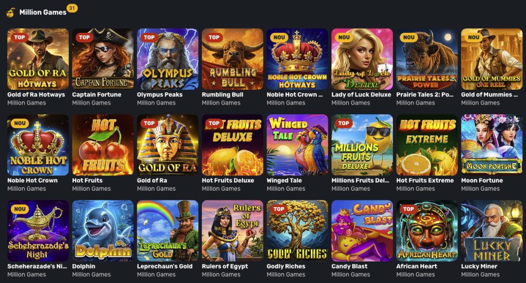 Sloturi Million Prima Casino