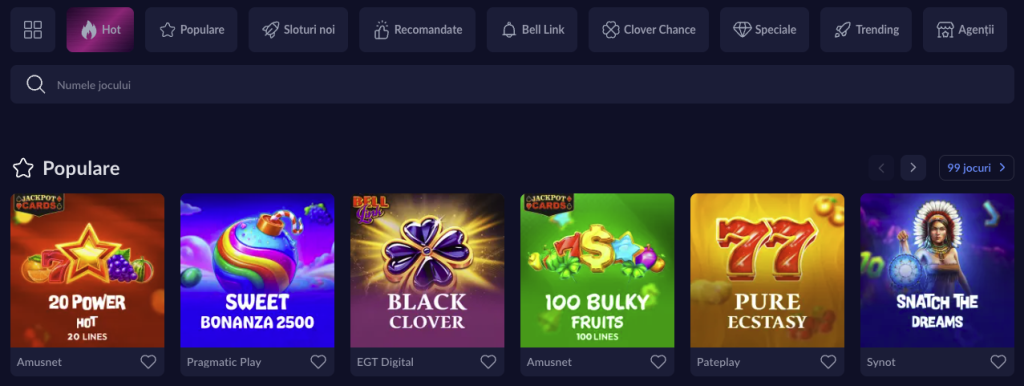 Sloturi disponibile la Royal Slots