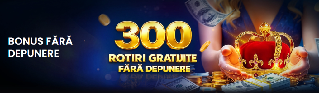 Spin Casino bonus fara depunere - 300 rotiri gratuite