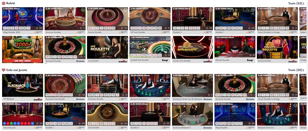 Vivabet Casino jocuri de masa online LIVE 2