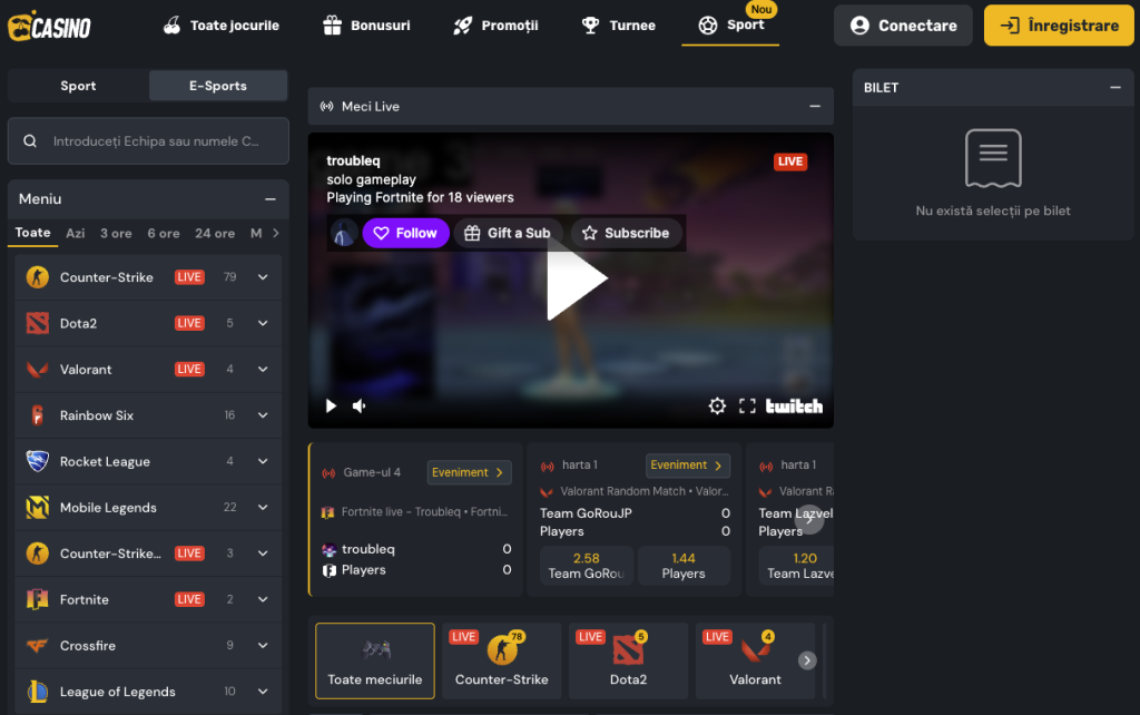 eSports Prima Casino