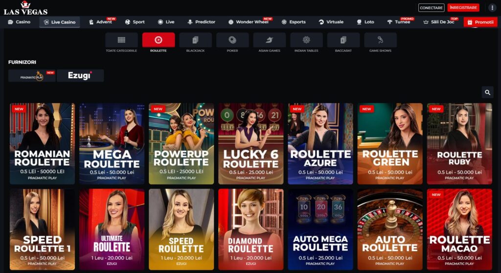 Ruletă Live Las Vegas - Superpont.com