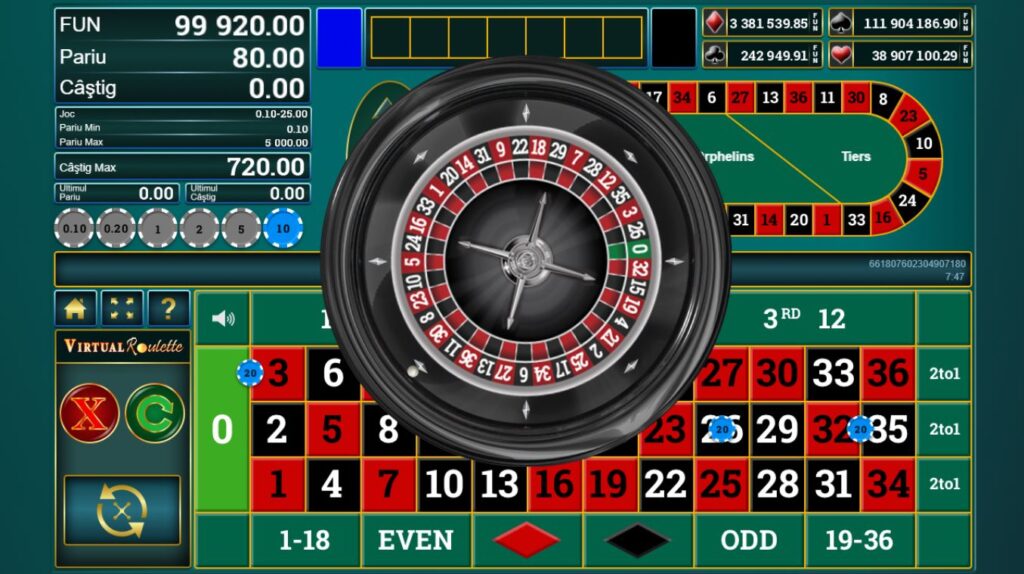 Ruletă virtuală Las Vegas - superpont.com