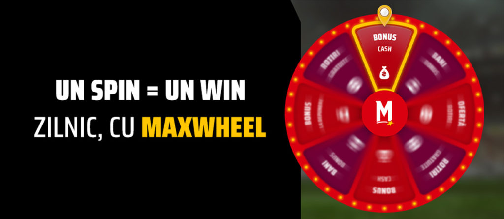 Maxbet Maxwheel - Învârte roata norocului și câștigă zilnic