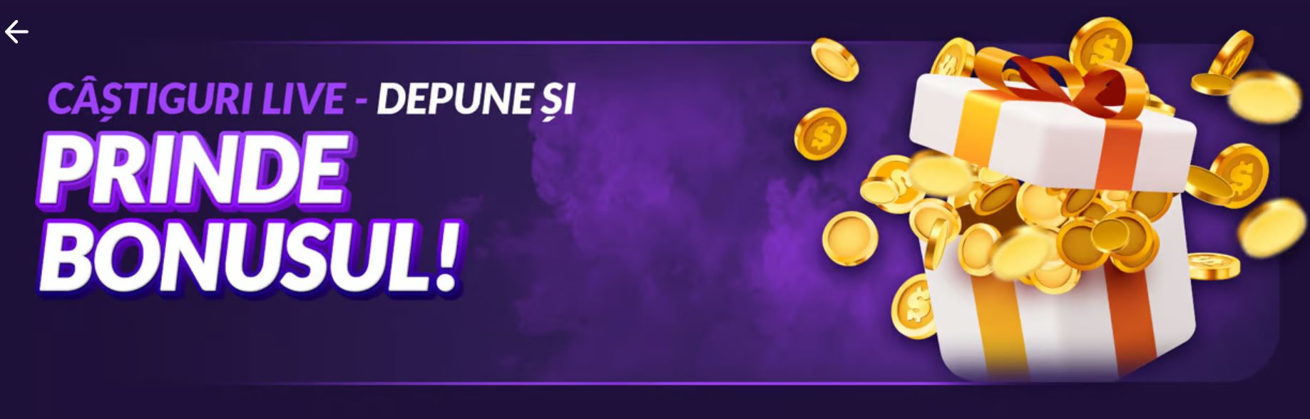 MaxWin bonus de bun venit Live Casino