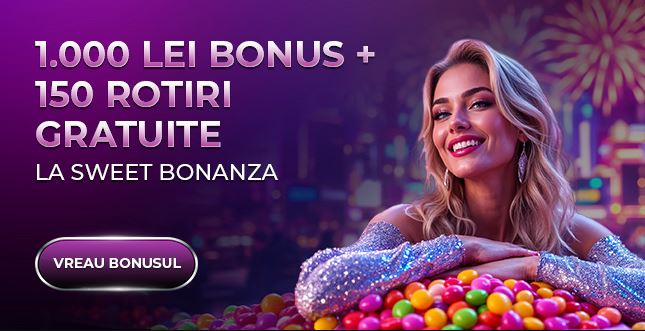 Player 150 rotiri gratis și 1000 lei bonus în fiecare sâmbătă