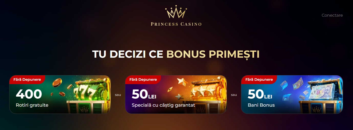 Princess Casino bonus fara depunere 400 de rotiri gratuite