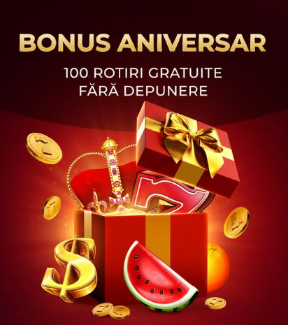 Bonus Aniversar Lucky Seven - 100 rotiri gratuite fără depunere