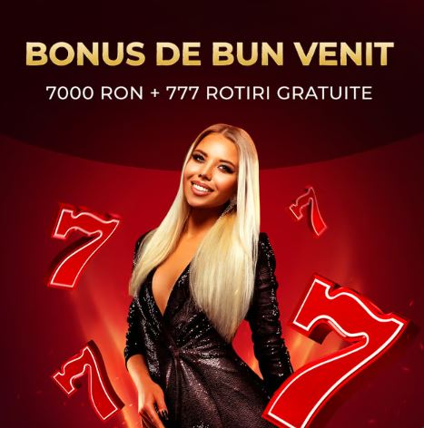 Lucky Seven bonus 7000 lei și 777 rotiri gratuite