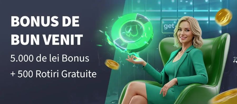 Getsbet bonus la depunere 5000 lei și 500 rotiri gratuite