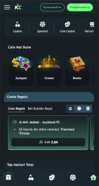 King Casino pe mobil