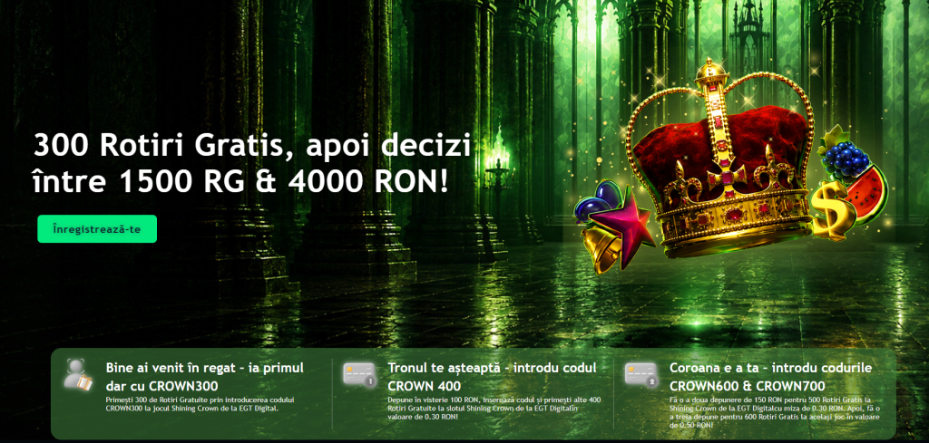Kingcasino bonus 300 rotiri fara depunere
