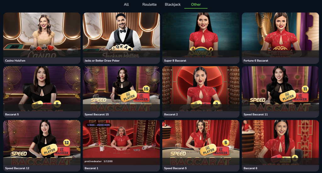 Baccarat la Mr. Play