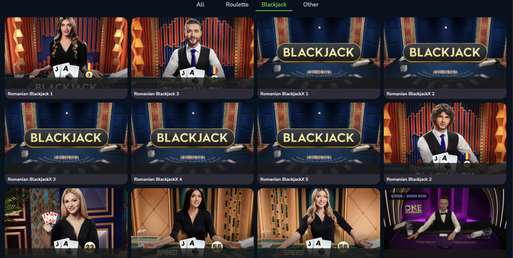 Blackjack la Mr. Play