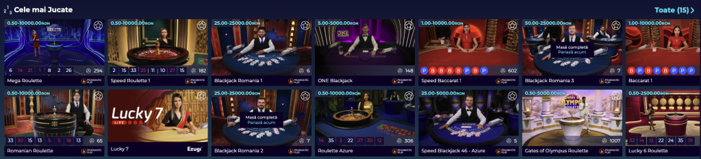 Jocuri LIVE Prowin