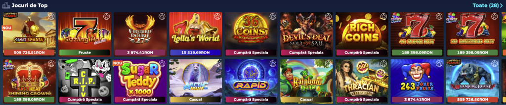 Jocuri de top Prowin