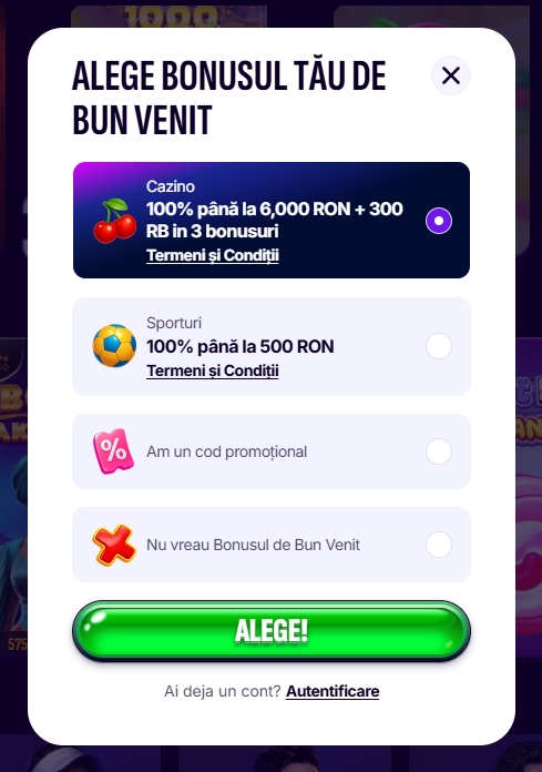 Swiper Casino creare cont nou 1
