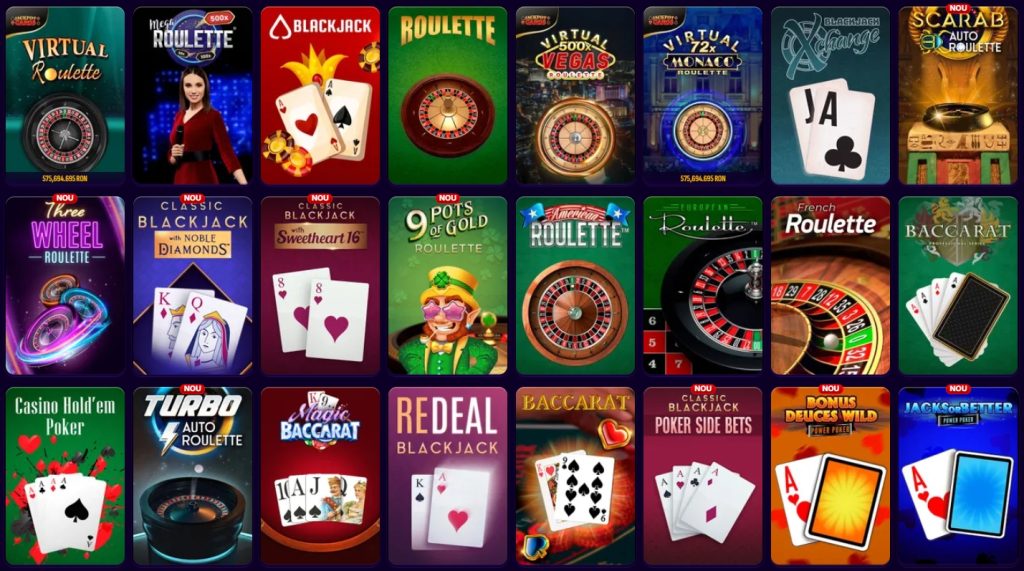Swiper Casino jocuri de masa 2