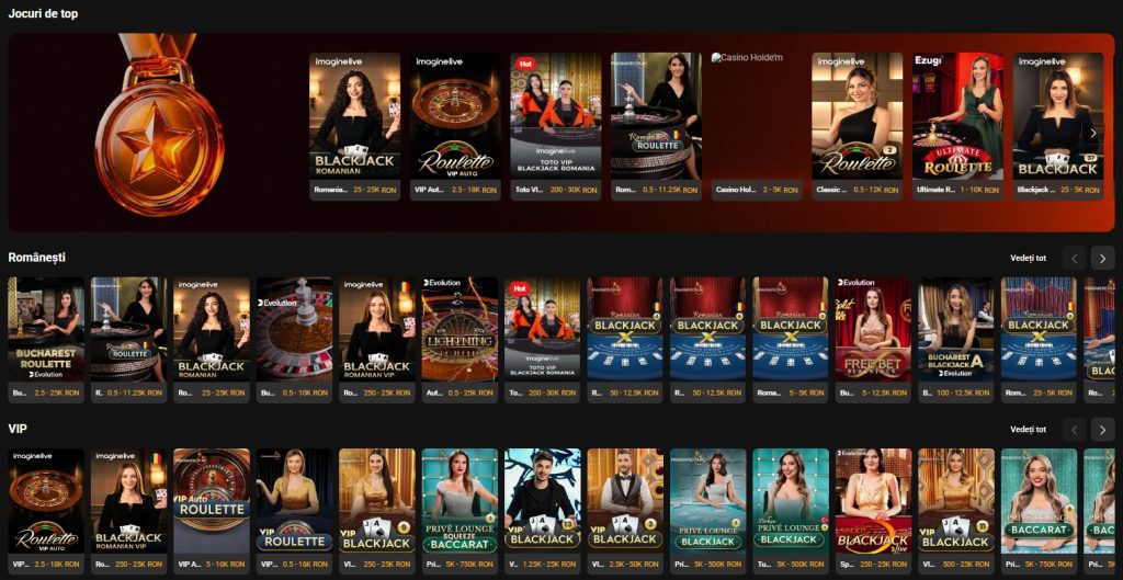 TOTOGaming jocuri masa LIVE table games 2
