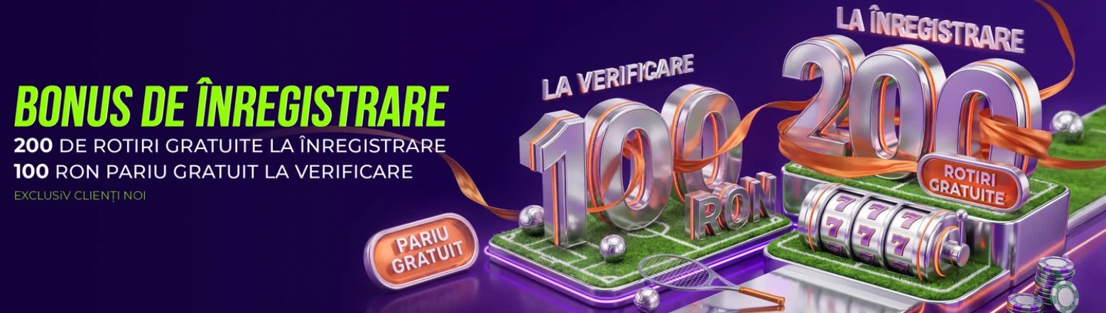 Totogaming bonus fără depunere 200 rotiri și 100 lei freebet