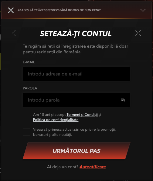 Cum imi deschid cont la TopBet Casino