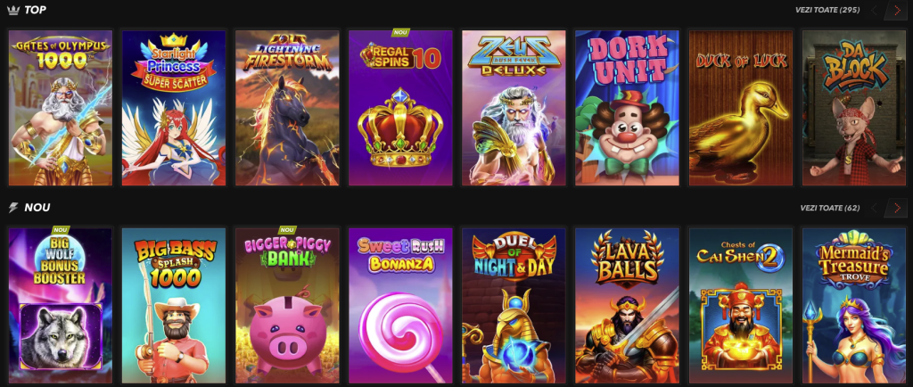 Sloturi disponibile la TopBet casino