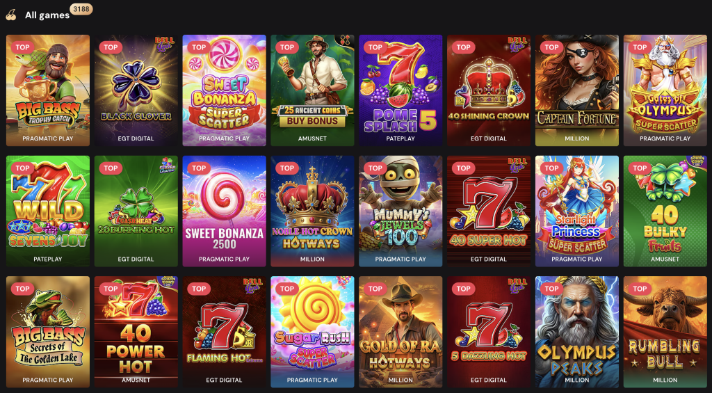 Jocuri disponibile la Bilion Casino