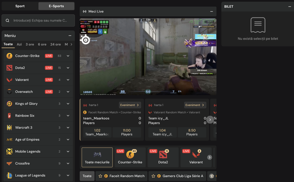 eSports la Bilion Casino