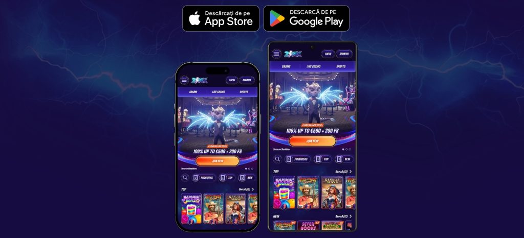 Zinx aplicatie telefon app IOS si android mobil