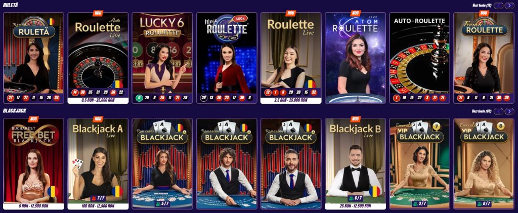 Zinx jocuri de masa ruleta si blackjack