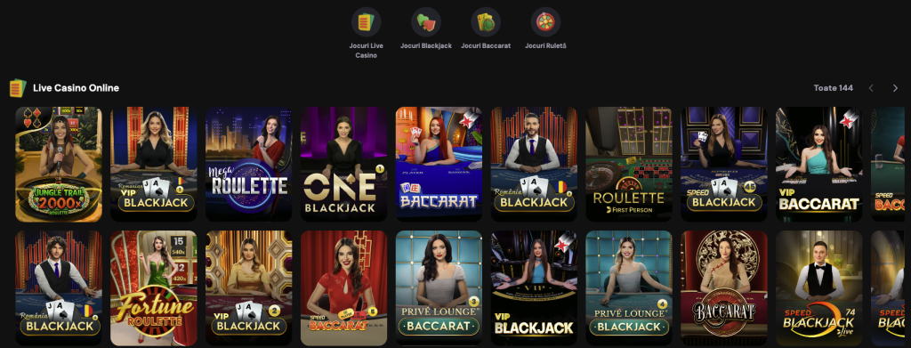 Jocuri LIVE Win2 Casino