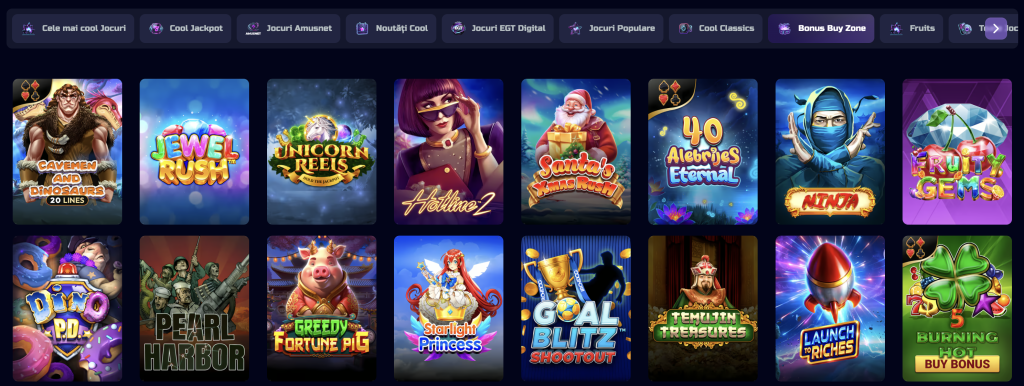 Bonus Buy Zone la Cool Casino