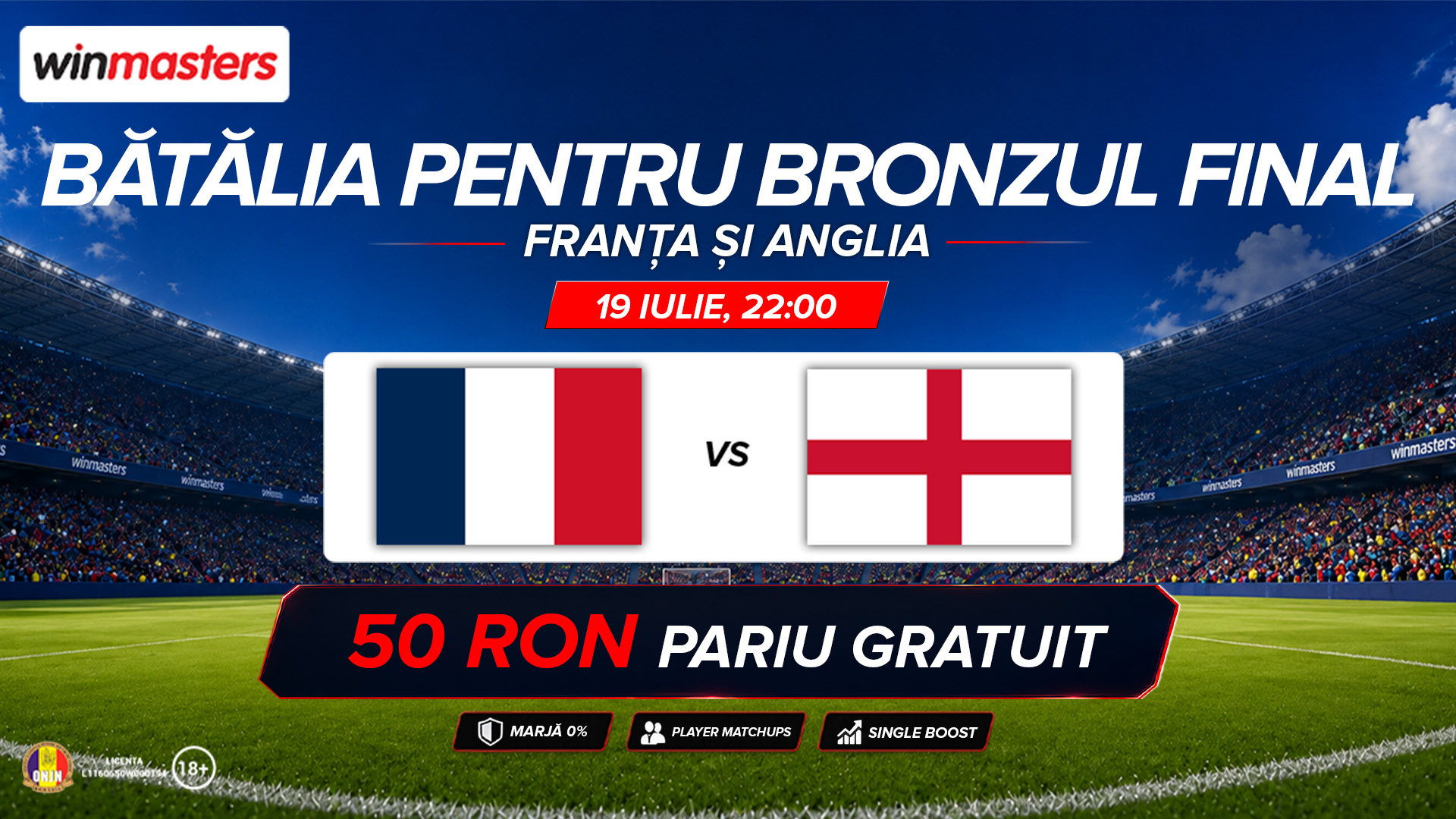 Bătălia pentru Bronzul Mondial Franța și Anglia se înfruntă în Finala Mică la Winmasters