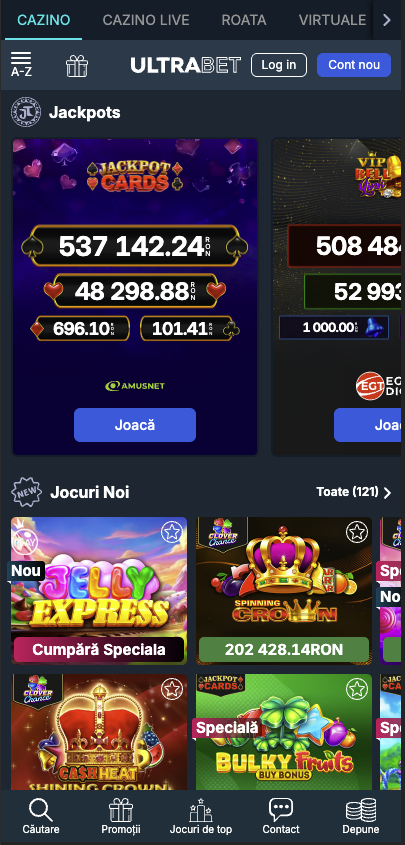 Ultrabet pe mobil