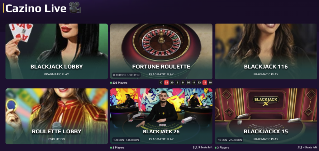 Jocuri LIVE Casino Royale