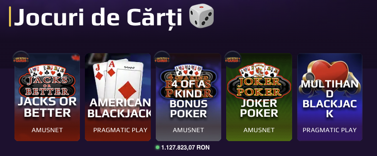 Jocuri de carti Casino Royale